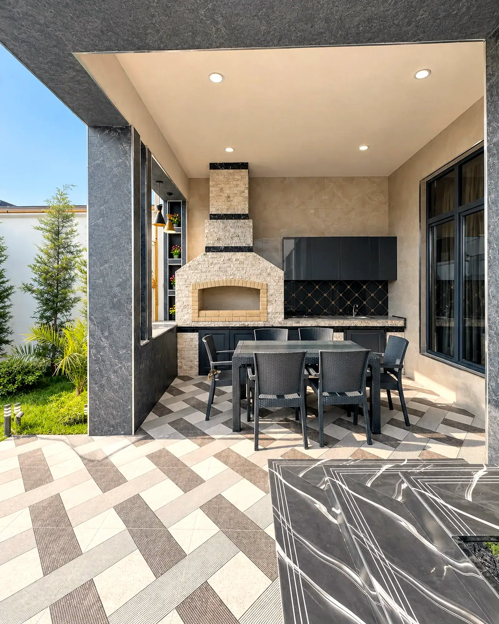 Mardakan, 4 rooms, 130 m², villa with pool — Mərdəkan Collection XXX, photo 3